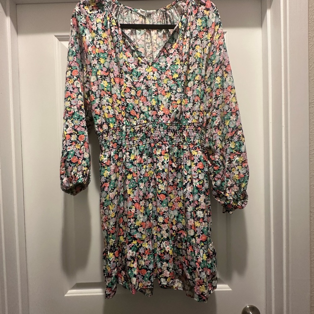 Floral V-Neck Dress Gap size medium